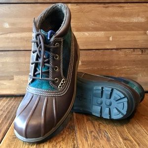 Cole Haan Mens 10 Waterproof Duck Boot Brown Plaid